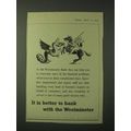 1955 Westminster Bank Ad - It is better to bank...