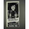 1982 Hang Ten Sportswear Ad