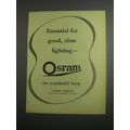 1948 G.E.C. Osram Lamp Ad - Essential for good,...