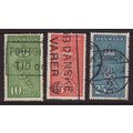 Denmark 1929 SG 252-4 Used (D-367 (1))