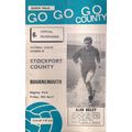 STOCKPORT COUNTY v BOURNEMOUTH football program...