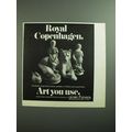 1970 Georg Jensen Royal Copenhagen Advertisement - Fat Robin, Goose Girl