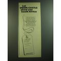 1969 Union-Castle Cruise Ad - Let Union-Castle Show you South Africa