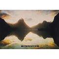 Milford Sound Sunset New Zealand Postcard unuse...