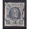 BELGIUM 1922 ALBERT I 5c VALUE USED SG352