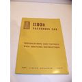 FIAT 1100R PASSENGER CAR MAIN SERVICING INSTRUC...