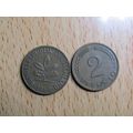 1960j 2 Pfennig Germany Coin