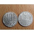 Austria 1962 10 Groschen Coin