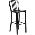 Mid-Century Black 'Navy' Style Bar Stool Cafe C...