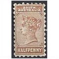 South Australia 1891 SG191 1/2d Pale Brown Moun...