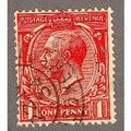 GB stamps 1912 - SG419 - KGV - 1d red - Somerset