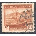 Chile 1938 - SG274 - 1p orange brown - "Calbuco...