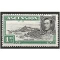 Ascension Island 1944 SG39d 1d Black & Green Pe...