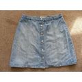 Blue Denim FRESH SPIRIT Mini Skirt Size 40, UK ...