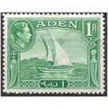 Aden 1939 SG24 1 Rupee Emerald-Green Mounted Mi...