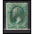 Used 147 3c George Washington Barely Clears RA0062