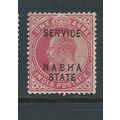 india stamps conventional state nabha sgo27 off...