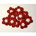 Flower appliques #F002 embellishments 10 pieces...