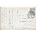 Greece combo 1939 postcard to England, letter rate