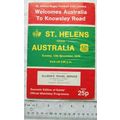1978 programme St. Helens v. Australia