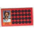 1981 Topps Scratch-Off Willie Wilson #20 baseba...
