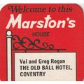 BEER MAT - MARSTONS BREWERY - THE OLD BALL HOTE...