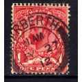 GB 1911 - 12 KGV 1d Scarlet Die B used SG 332 P...