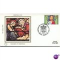 Benham Silk FDC 1981 Christmas 14p Jesus Christ