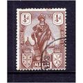 MALTA 1922 SG 123 1/4d BROWN FINE USED