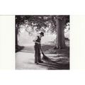 Postcard Gardener Sweeping Path St Edmund's Abb...