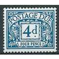 1968 D75 4d Blue (PVA) Postage Due Unmounted Mi...