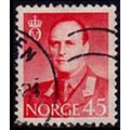 Norway 1958 King Olav V 45ore Used Stamp