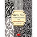 Black White Gift Wrapping Papers - 6 Sheets: 24 X 18 Inch (61 X 45 Cm) Wrapping