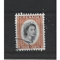 Grenada.SG196 4c Black and Brown-Orange.Fine Us...