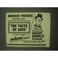 1949 The Facts of Love Movie Ad - American Prem...