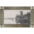 Chattel Dutch Landscape Boats Antique Painting ...