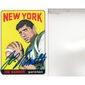 JOE NAMATH 2001 AUTOGRAPHED NEW YORK JETS HOF S...