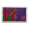LOVE US 8 Cent Stamp USPS Advertising Metal Pin...