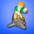 1990 Burger King Kids Club Water Mates Red Head...
