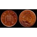 United Kingdom One Penny 2000 Portcullis Used C...