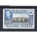 Falkland Islands Sg151 1939 2½d Black & Brt Blu...