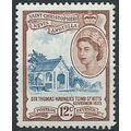 St Kitts-Nevis 1954 SG113 12c Deep Blue & Red-B...