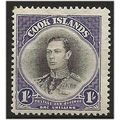 Cook Islands 1938 SG127 1/- Black & Violet Moun...
