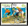 Australia 1989 Sport 41c Cycling Used Stamp.
