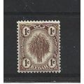 Kedah.SG15 1c Sheaf of Rice (Brown).Mounted Min...