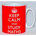 Keep Calm And Study Maths Mug Can Personalise G...