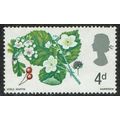 1967 British Wild Flowers 4d Multicoloured SG71...