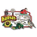 Kansas Jumbo State Map Fridge Magnet