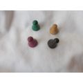 SORRY CARD GAME VINTAGE FOUR PAWNS WOODEN (28/0...