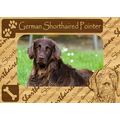 German Shorthaired Pointer w Paws Engraved Wood...